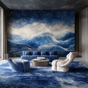 梦幻星空海洋风客厅设计