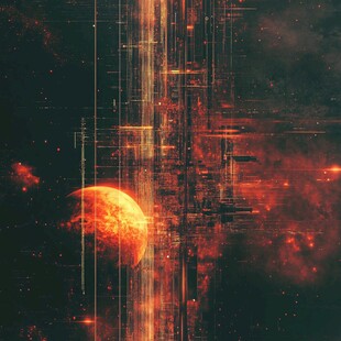 梦幻宇宙中的科技感星球