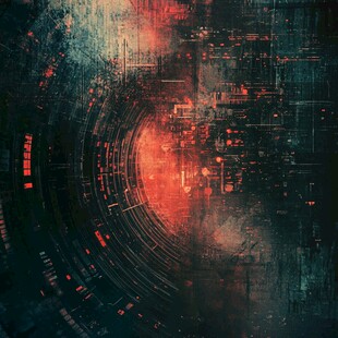 科技感抽象数字艺术背景图