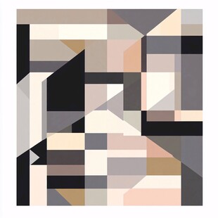 几何色块抽象艺术图案