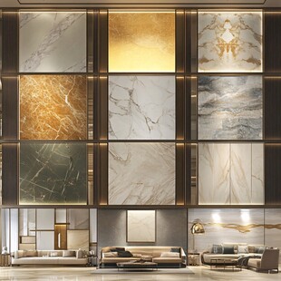 多样大理石墙面 奢华客厅风