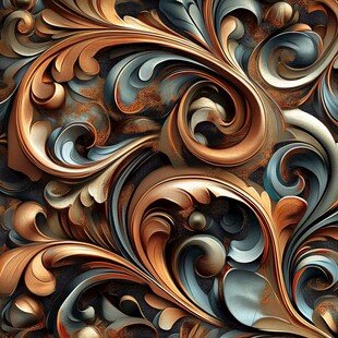 立体金属花纹艺术图案