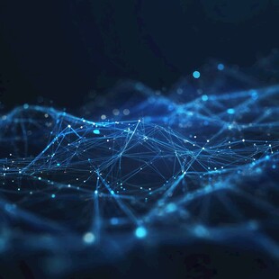 科技感网络线条光影画面