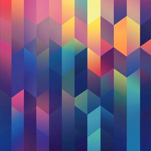 多彩几何图案背景设计