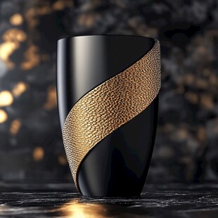 黑金艺术杯 奢华质感尽显