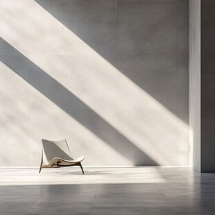 简约空间中的休闲躺椅