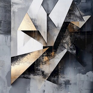 几何抽象艺术画作