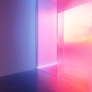 梦幻渐变光影空间场景