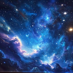 梦幻璀璨的浩瀚星空