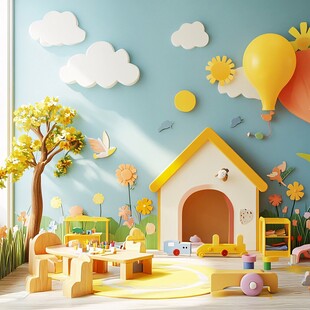 童趣梦幻儿童房温馨场景