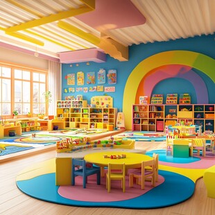 多彩童趣幼儿园室内空间