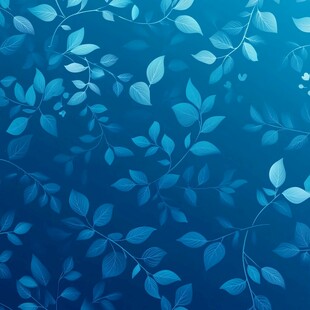 蓝色树叶纹理背景图案