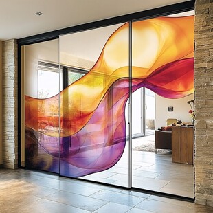 绚丽彩纹玻璃装点现代空间