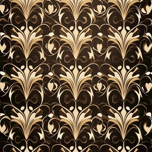 黑金奢华花纹无缝图案