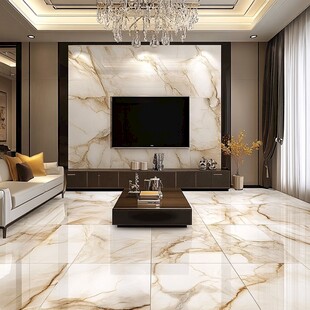 现代奢华客厅大理石装饰风