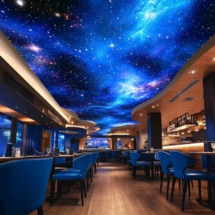 梦幻星空主题餐厅内部