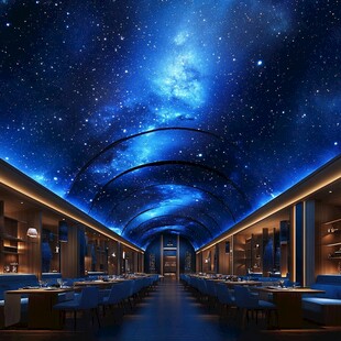 梦幻星空主题餐厅内部