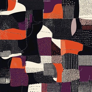 抽象几何图案艺术背景图