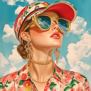 时尚潮女的夏日酷炫装扮