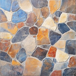 多彩碎石拼接纹理图案