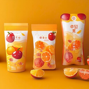 果汁软糖包装展示