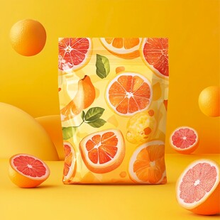 柑橘图案包装袋及新鲜柑橘
