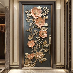 奢华雕花入户门