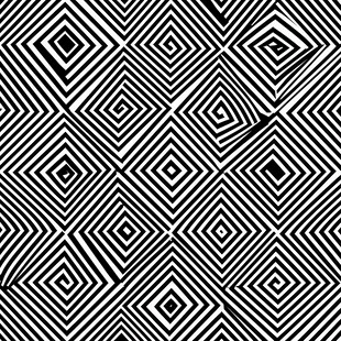 黑白几何条纹无缝图案