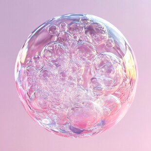 梦幻粉色泡泡球
