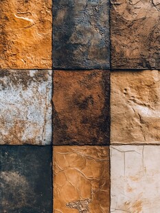 复古斑驳纹理瓷砖拼图