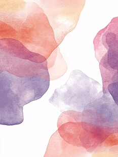 梦幻水彩抽象色彩背景图