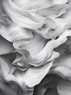 白色褶皱布料纹理特写