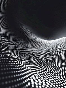 黑白波点抽象动态纹理图