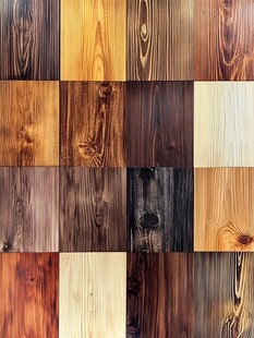 多样木纹材质拼接展示