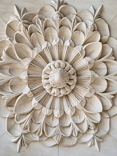 石雕花卉图案 精美装饰