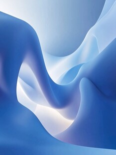 梦幻蓝色流动抽象纹理