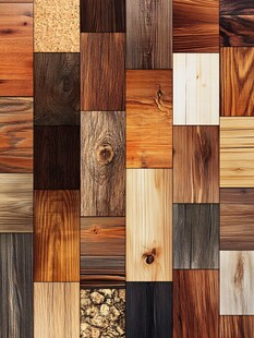 多样木材纹理拼接展示