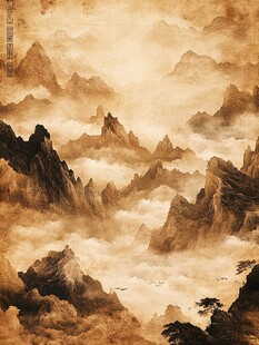 水墨山川间 云雾绕奇峰