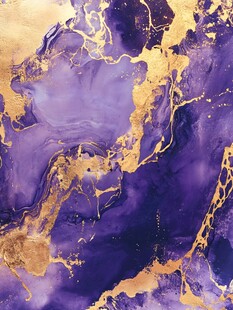 紫金色流体艺术纹理图案