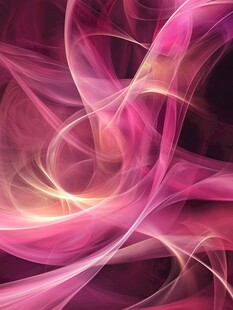 梦幻粉色飘逸动感线条图