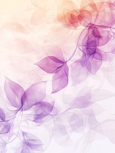 梦幻渐变花朵背景图