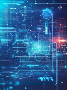 科技感数字虚拟空间画面