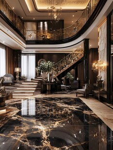 豪华双层别墅精致室内空间