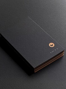 黑色名片设计展示