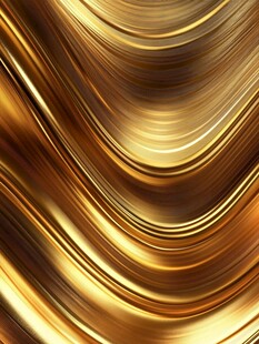金色流动质感炫彩背景图