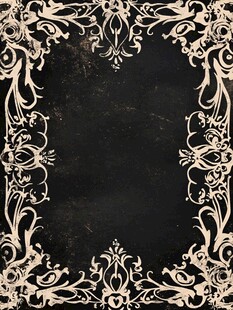 复古花纹边框背景图