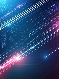 梦幻炫彩光线科技背景图