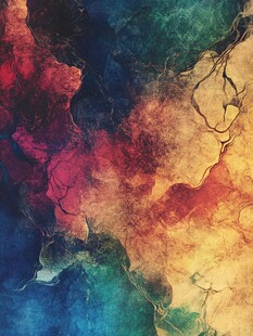 抽象多彩裂纹艺术背景图