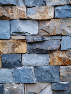 石砌墙面纹理特写