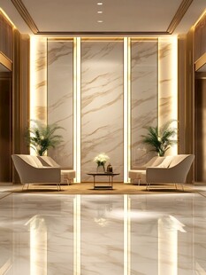 奢华大理石大厅休闲区